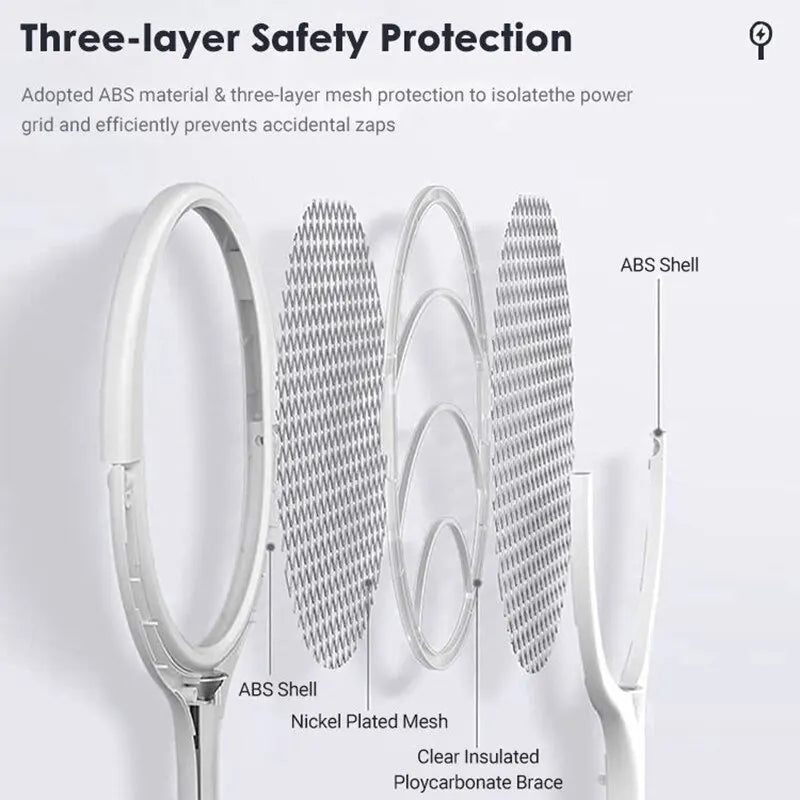 5-in-1 Electric Mosquito Swatter – Battery-Powered Fly & Bug Zapper Lamp