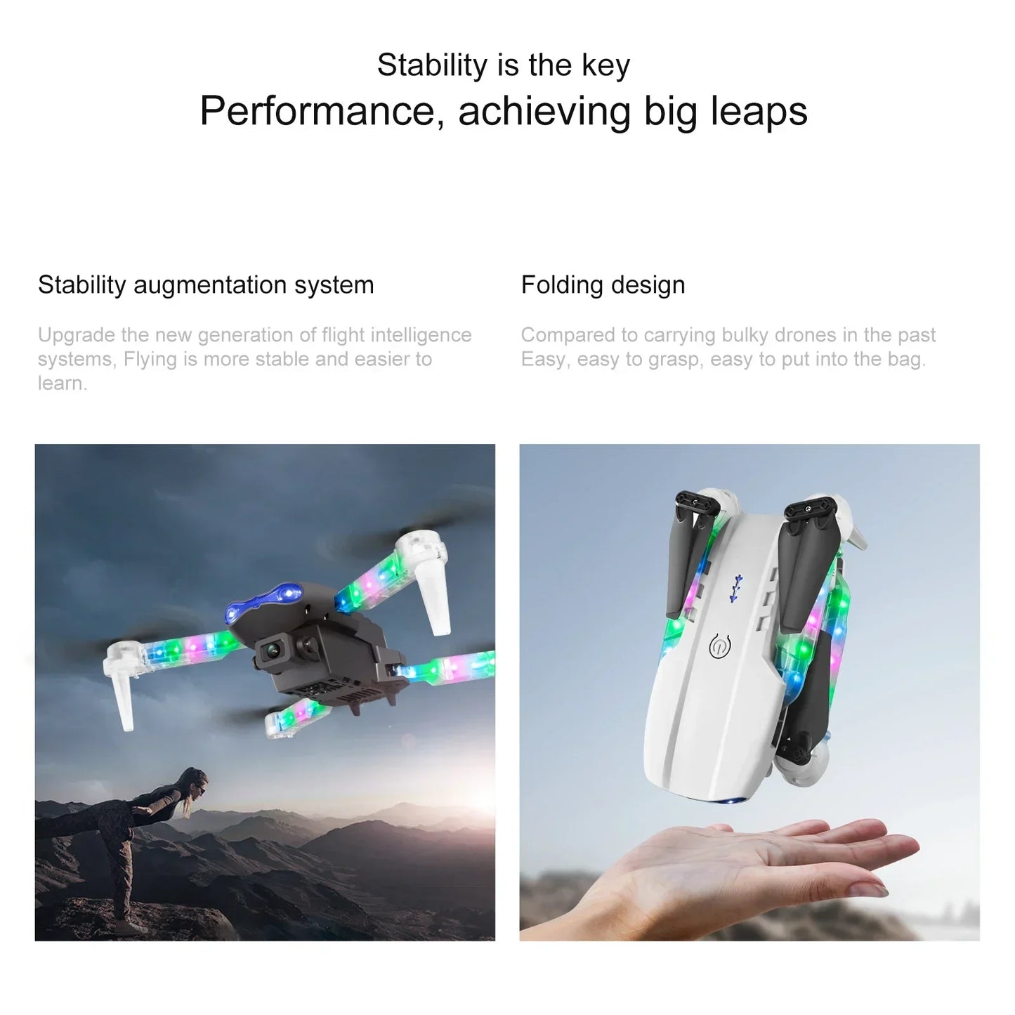 Foldable E99 K3 Pro 4K HD Drone – Dual Camera, WiFi Aerial Photography, RC Quadcopter
