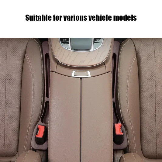 2Pcs Car Seat Gap Filler Organizer – PU Waterproof Anti-Leak Storage Strip