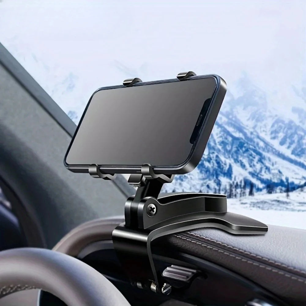 360° Rotating Universal Car Phone Holder – Dashboard Smartphone Mount