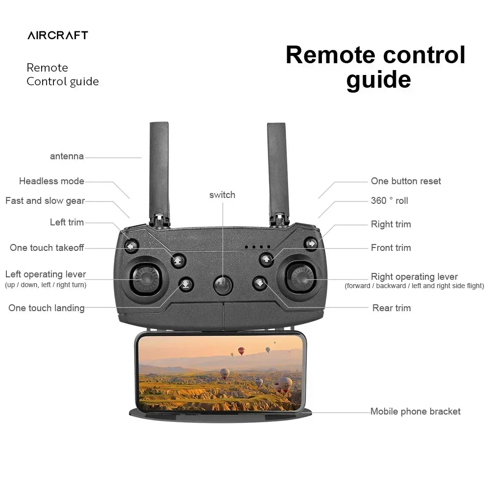 Foldable E99 K3 Pro 4K HD Drone – Dual Camera, WiFi Aerial Photography, RC Quadcopter
