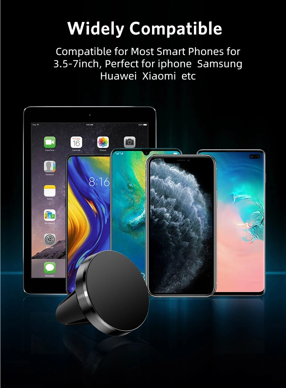 Magnetic Car Phone Holder – Universal Air Vent Mount for Smartphones