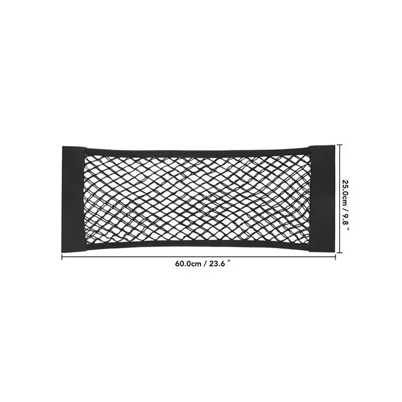 Universal Car Seat Back Storage Net – Rear Trunk Organizer Pocket