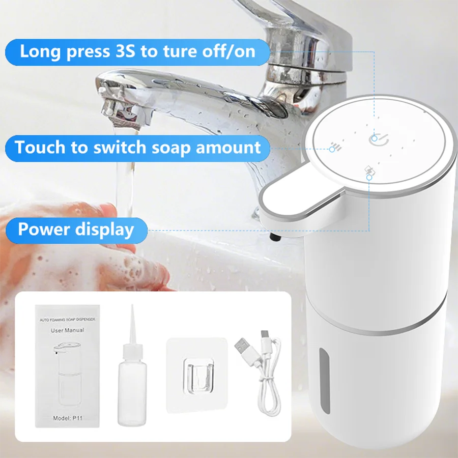 Automatic Touchless Soap Dispenser – Smart Sensor, Rechargeable & Waterproof