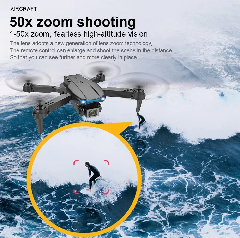 Foldable E99 K3 Pro 4K HD Drone – Dual Camera, WiFi Aerial Photography, RC Quadcopter