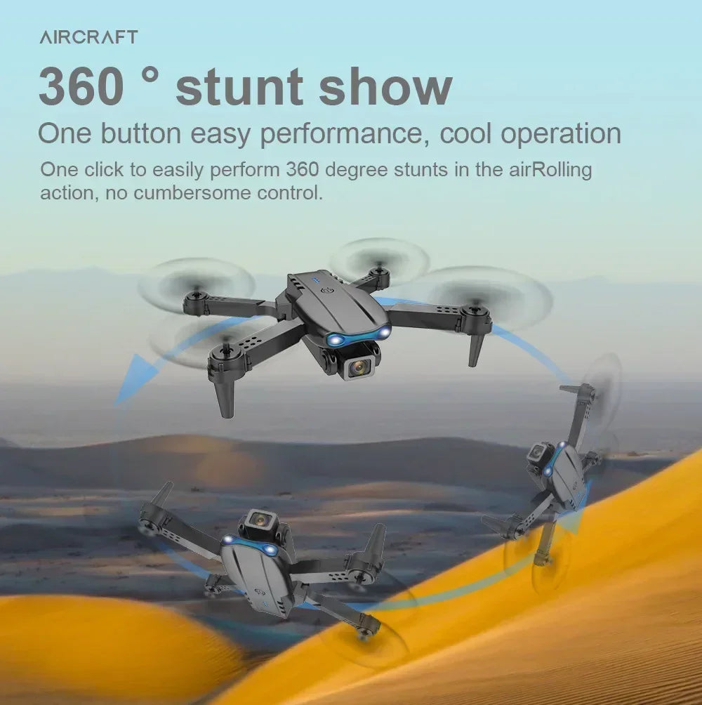 Foldable E99 K3 Pro 4K HD Drone – Dual Camera, WiFi Aerial Photography, RC Quadcopter