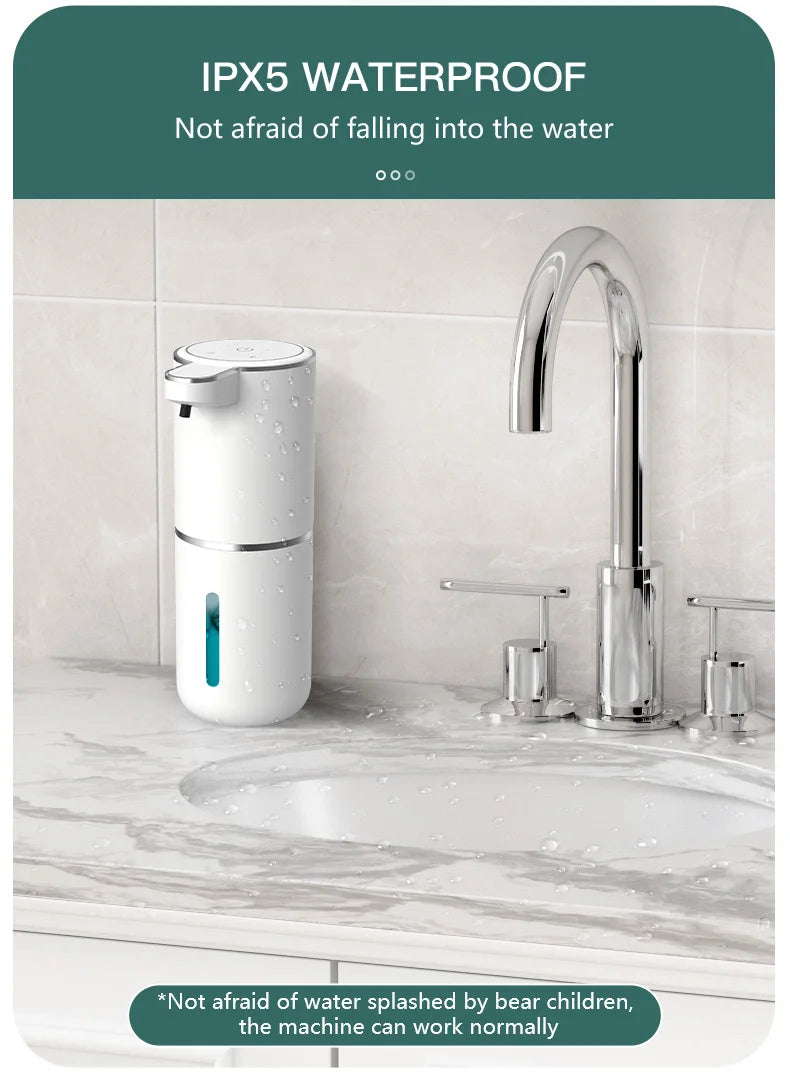 Automatic Touchless Soap Dispenser – Smart Sensor, Rechargeable & Waterproof