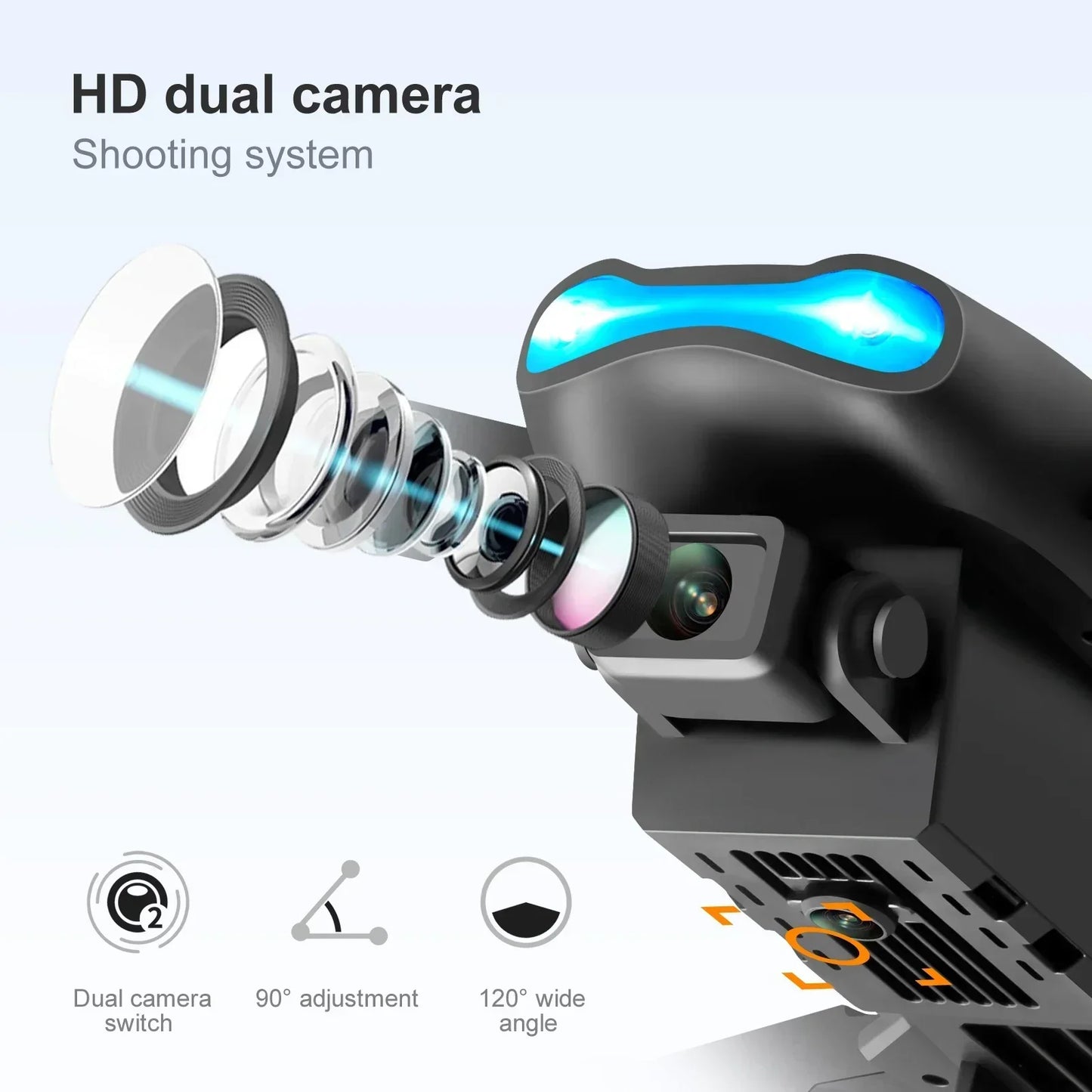 Foldable E99 K3 Pro 4K HD Drone – Dual Camera, WiFi Aerial Photography, RC Quadcopter
