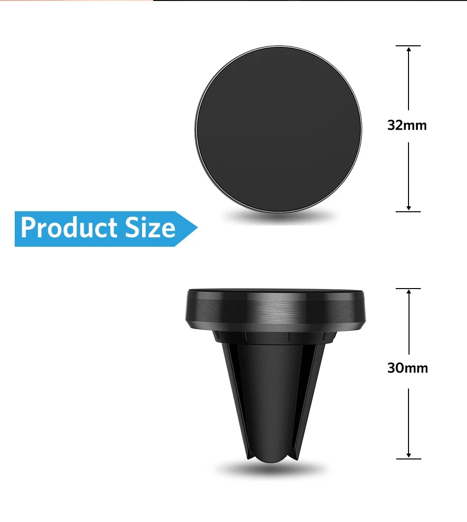 Magnetic Car Phone Holder – Universal Air Vent Mount for Smartphones