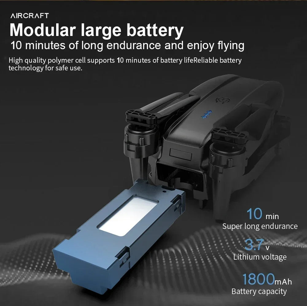 Foldable E99 K3 Pro 4K HD Drone – Dual Camera, WiFi Aerial Photography, RC Quadcopter