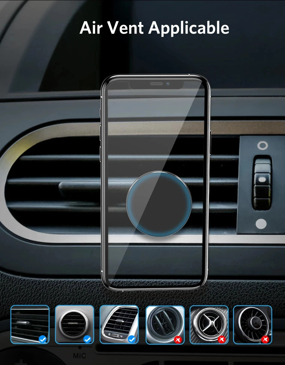Magnetic Car Phone Holder – Universal Air Vent Mount for Smartphones