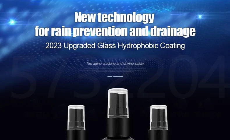 Hydrophobic Car Glass Rain Repellent Spray – Nano Waterproof Coating