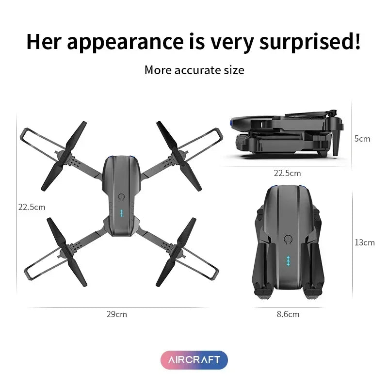 Foldable E99 K3 Pro 4K HD Drone – Dual Camera, WiFi Aerial Photography, RC Quadcopter