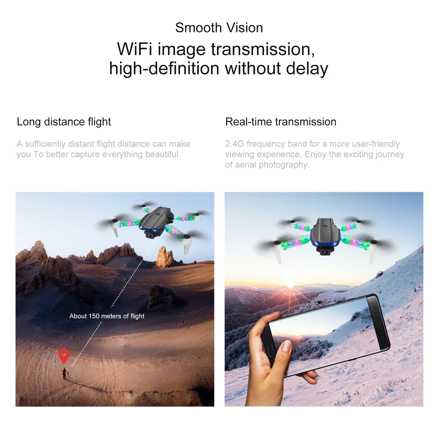 Foldable E99 K3 Pro 4K HD Drone – Dual Camera, WiFi Aerial Photography, RC Quadcopter