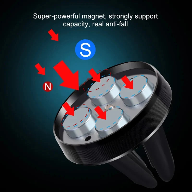 Magnetic Car Phone Holder – Universal Air Vent Mount for Smartphones