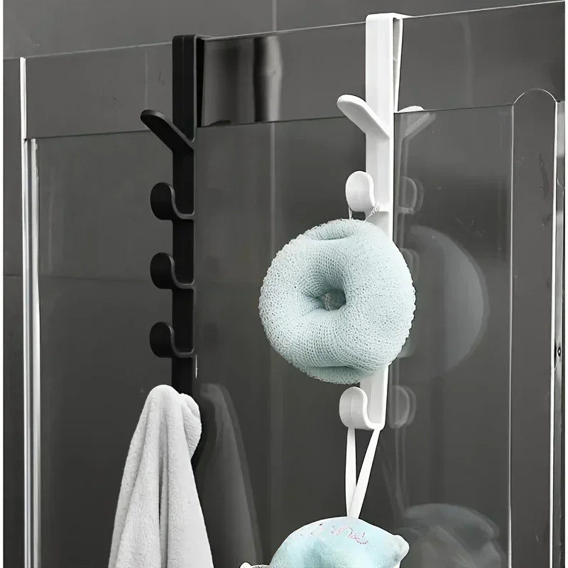 Over-the-Door 5-Hook Clothes & Bag Organizer – Space-Saving Storage Rack