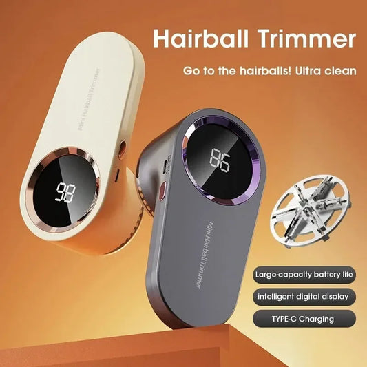 Electric Lint & Fluff Remover – Rechargeable Clothes Shaver with Digital Display