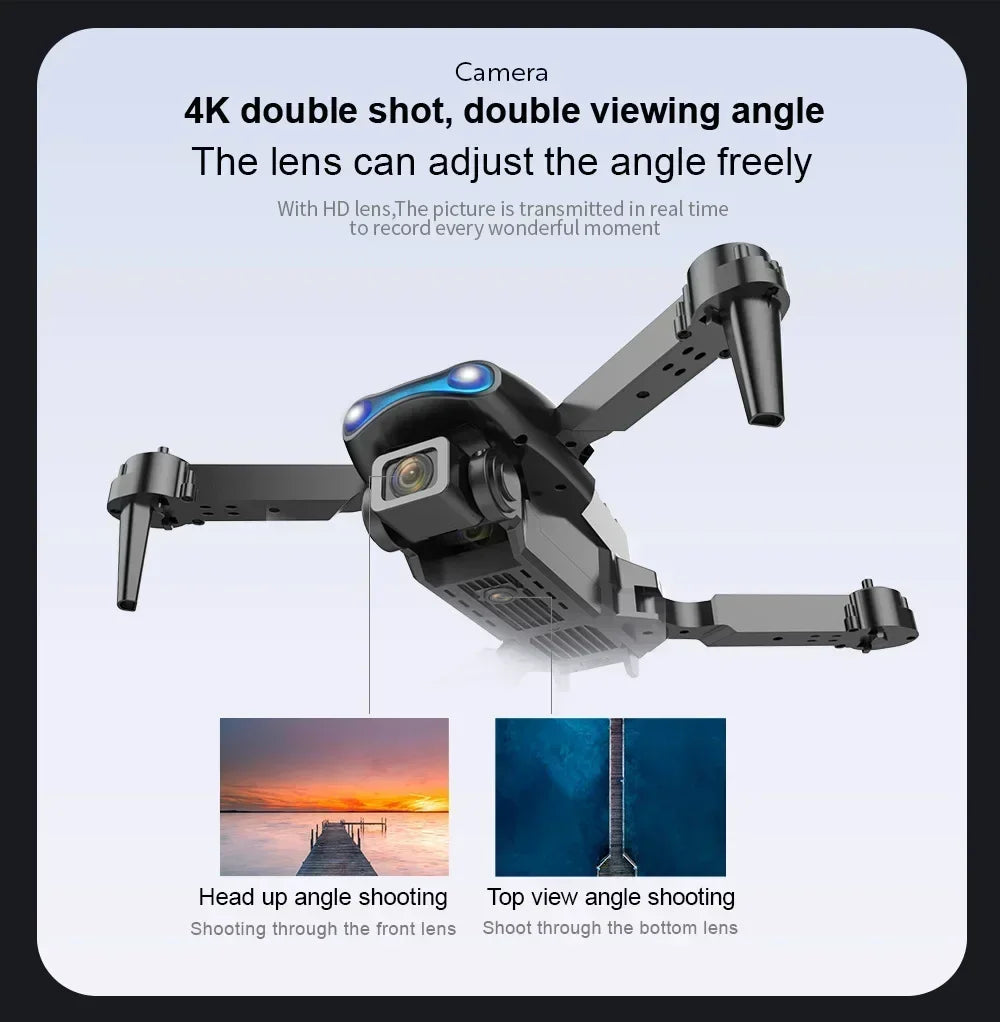 Foldable E99 K3 Pro 4K HD Drone – Dual Camera, WiFi Aerial Photography, RC Quadcopter