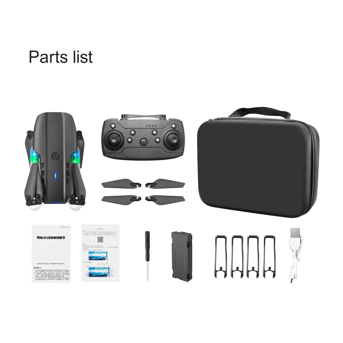 Foldable E99 K3 Pro 4K HD Drone – Dual Camera, WiFi Aerial Photography, RC Quadcopter