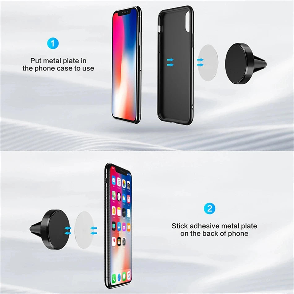 Magnetic Car Phone Holder – Universal Air Vent Mount for Smartphones