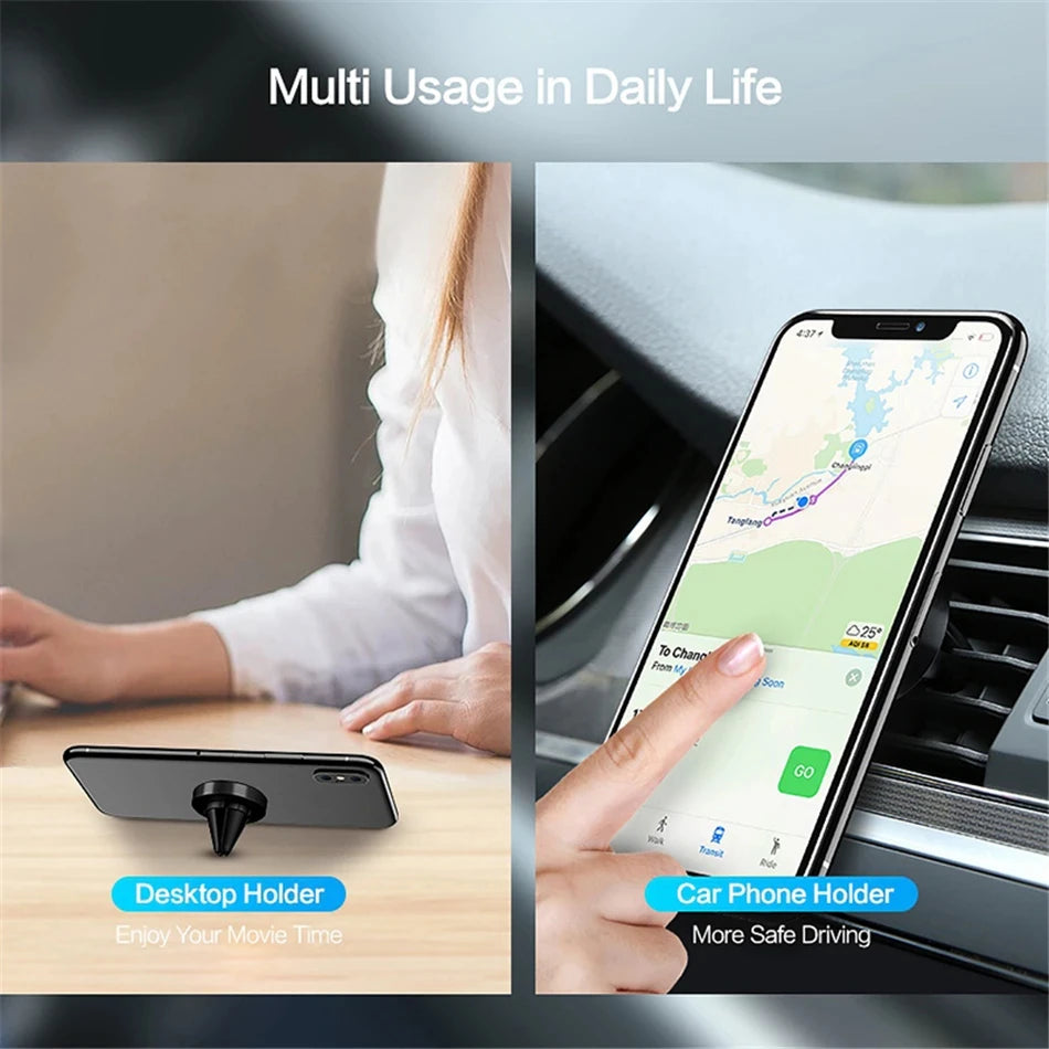 Magnetic Car Phone Holder – Universal Air Vent Mount for Smartphones
