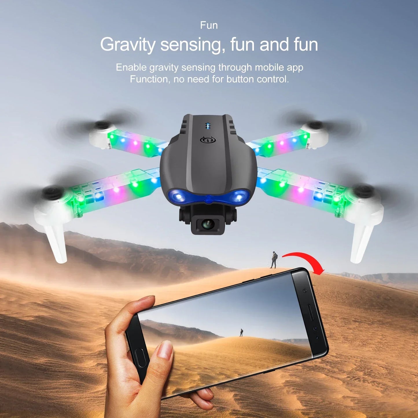 Foldable E99 K3 Pro 4K HD Drone – Dual Camera, WiFi Aerial Photography, RC Quadcopter