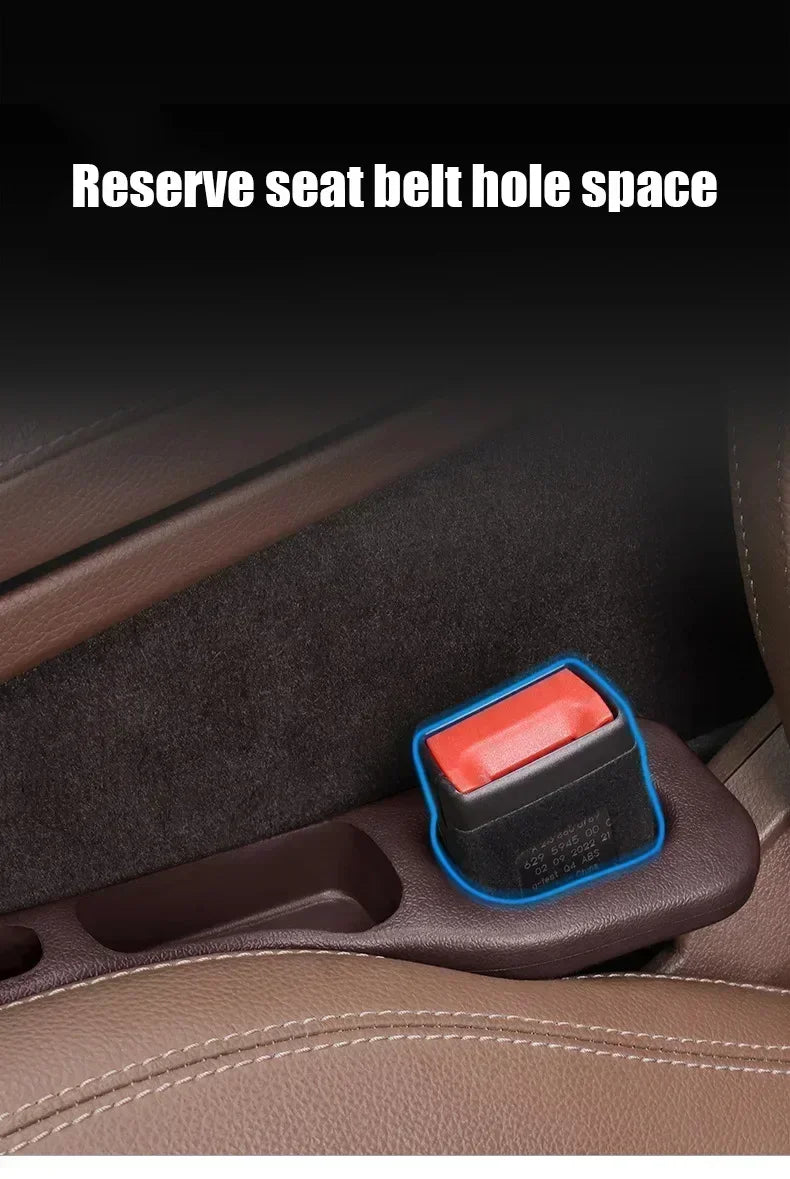 2Pcs Car Seat Gap Filler Organizer – PU Waterproof Anti-Leak Storage Strip
