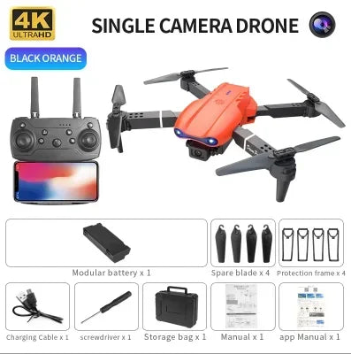 Foldable E99 K3 Pro 4K HD Drone – Dual Camera, WiFi Aerial Photography, RC Quadcopter