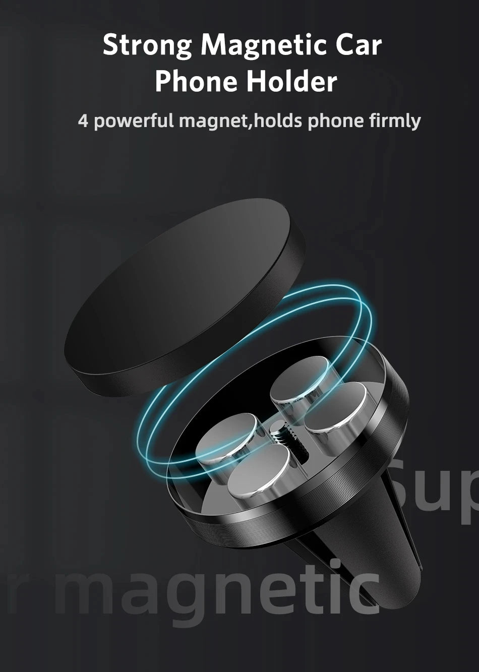 Magnetic Car Phone Holder – Universal Air Vent Mount for Smartphones